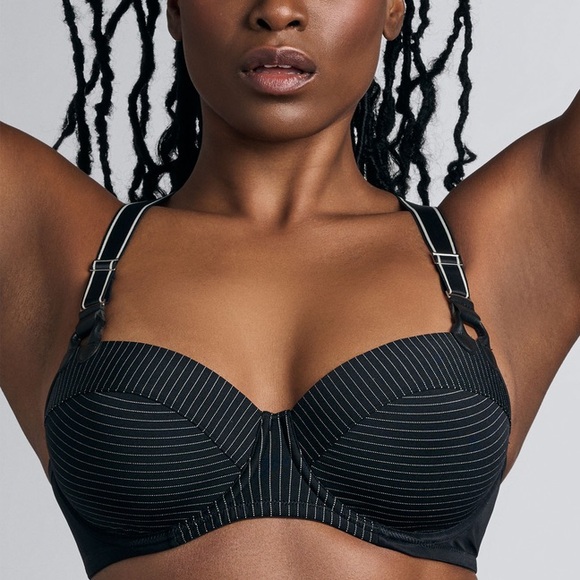 Marlies Dekkers Gloria Pinstripe Balcony Bra NWT - Picture 7 of 11